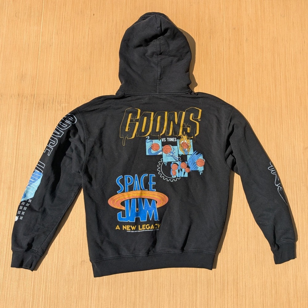 Space Jam Legacy Hoodie Freeze Looney Tunes Cartoon Long Sleeve Men's Medium - Picture 5 of 6